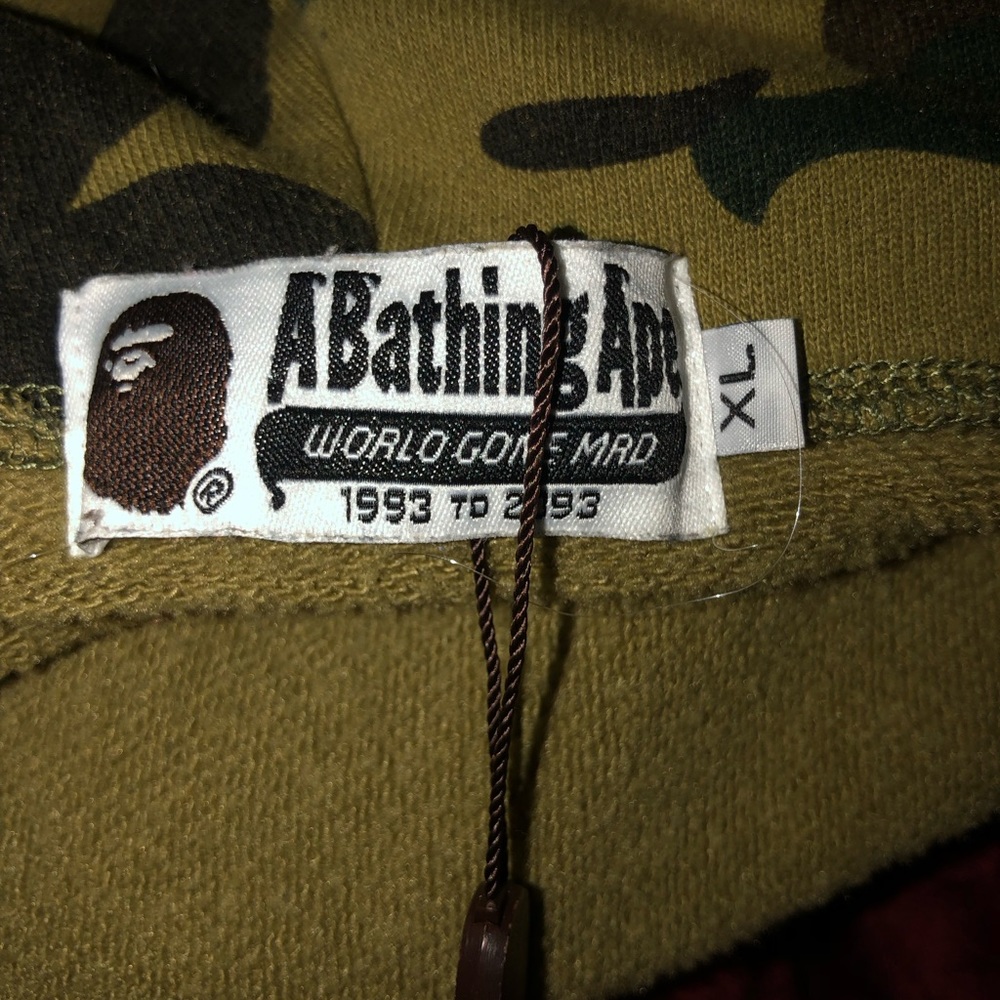 A Bathing Ape Camouflage Full Zip Hoodie